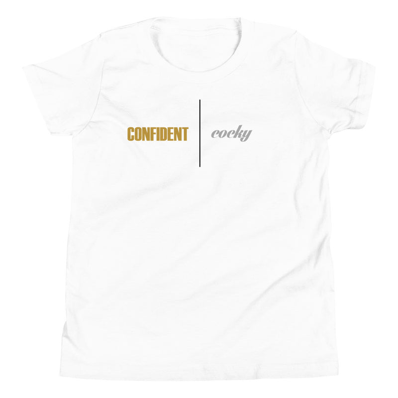 Thin Line Between Confident & Cocky - Youth T-Shirt